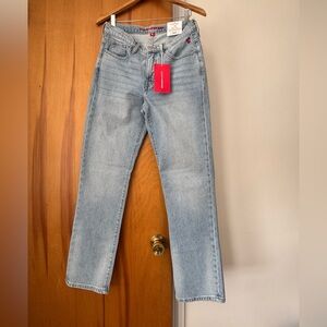 Lucky and Brand Zoe High Rise Straight Light Blue Jeans